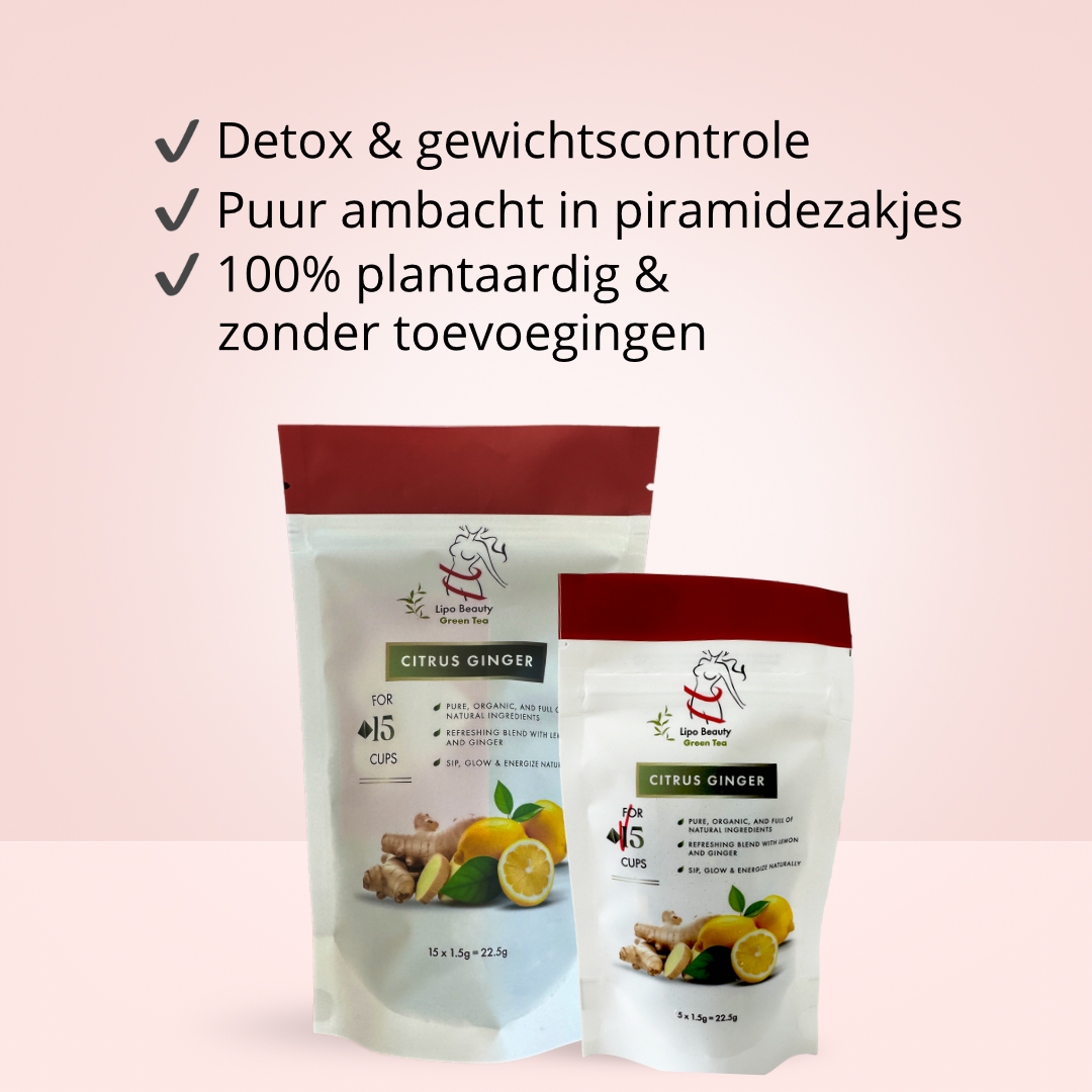 Lipo Beauty Groene Thee Gember & Citroen