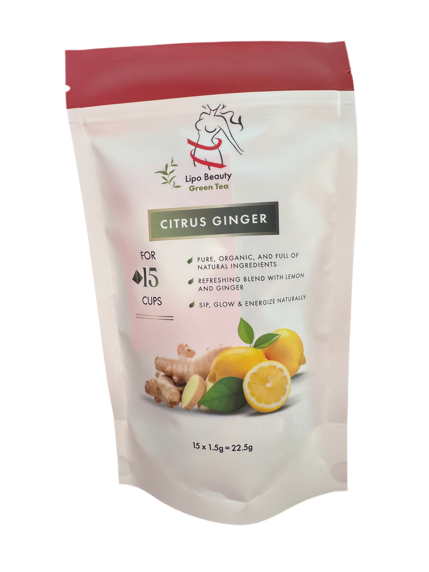 Lipo Beauty Groene Thee Gember & Citroen