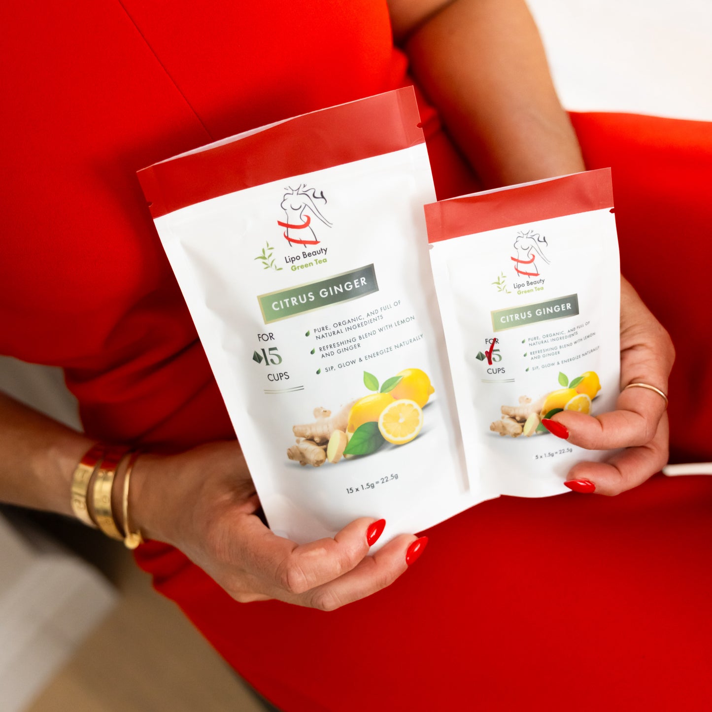Lipo Beauty Groene Thee Gember & Citroen