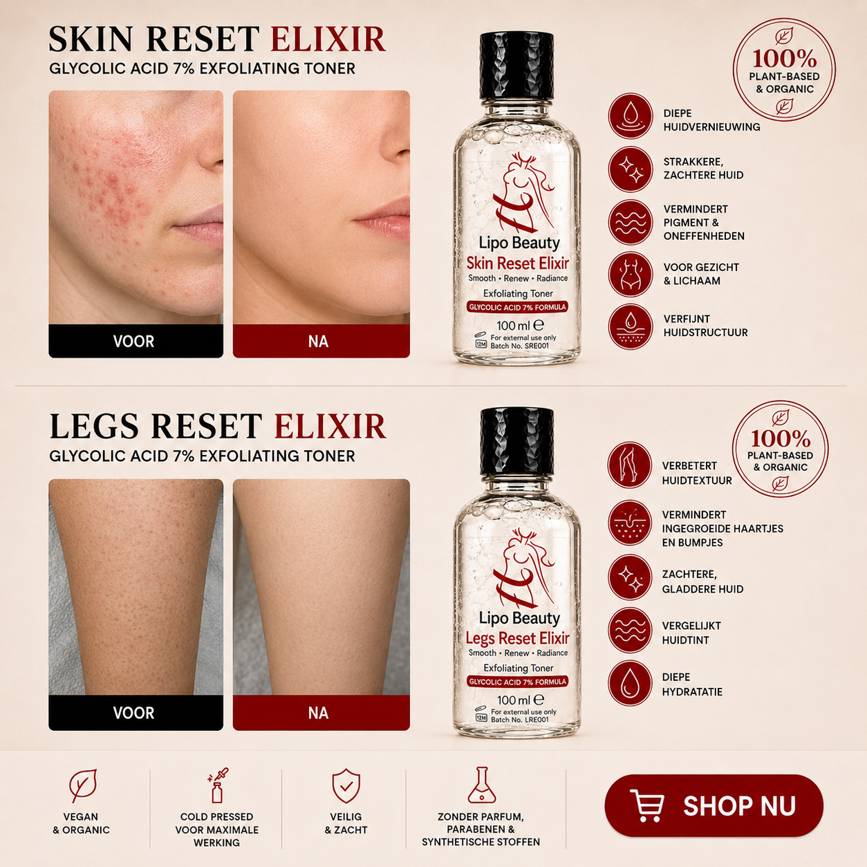 Lipo Beauty Skin Reset Elixir Glycolic Acid 7% Exfoliating Toner